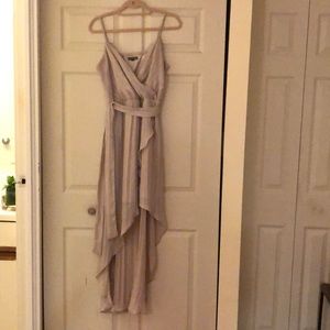 Champagne high-low dress